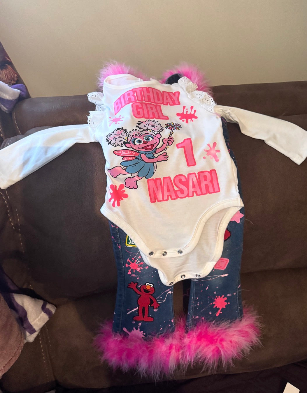 🎉Custom Birthday Overall Pants Outfit Set🎉