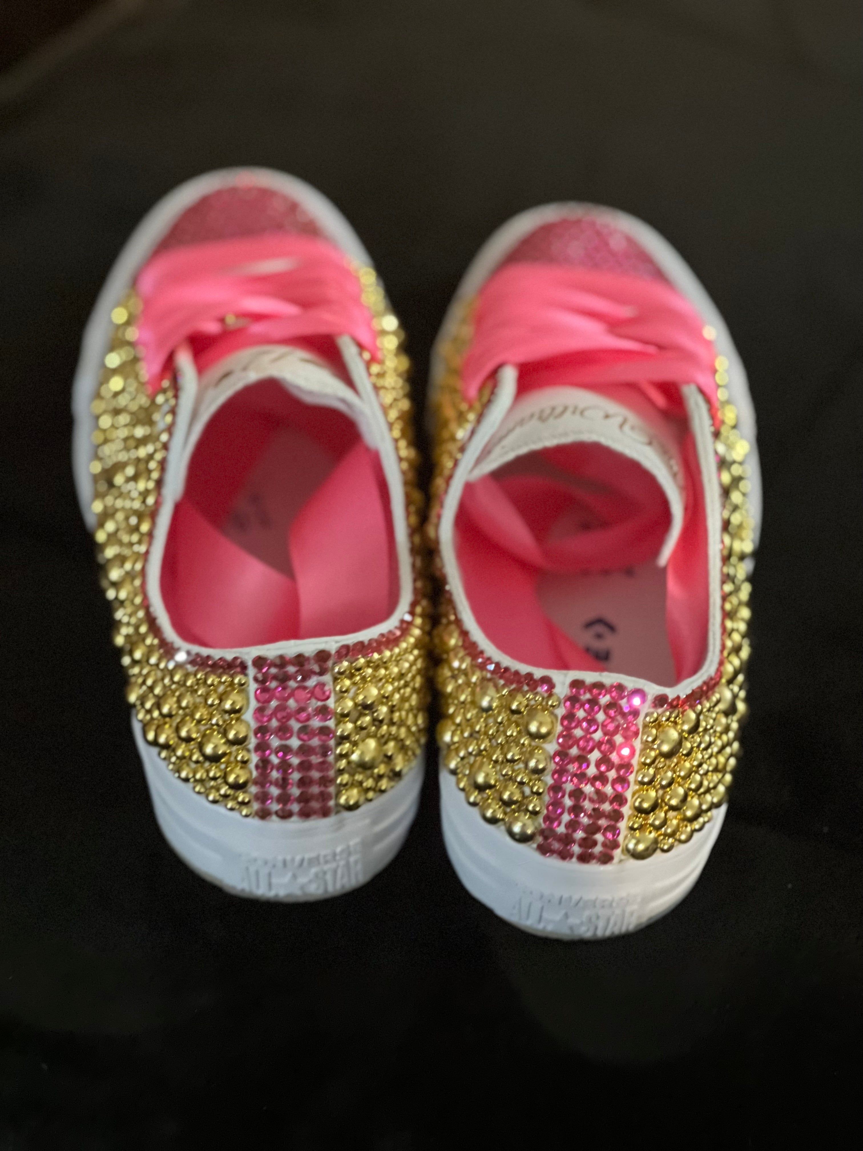 🎉Custom Pearl & Rhinestone Shoes🎉