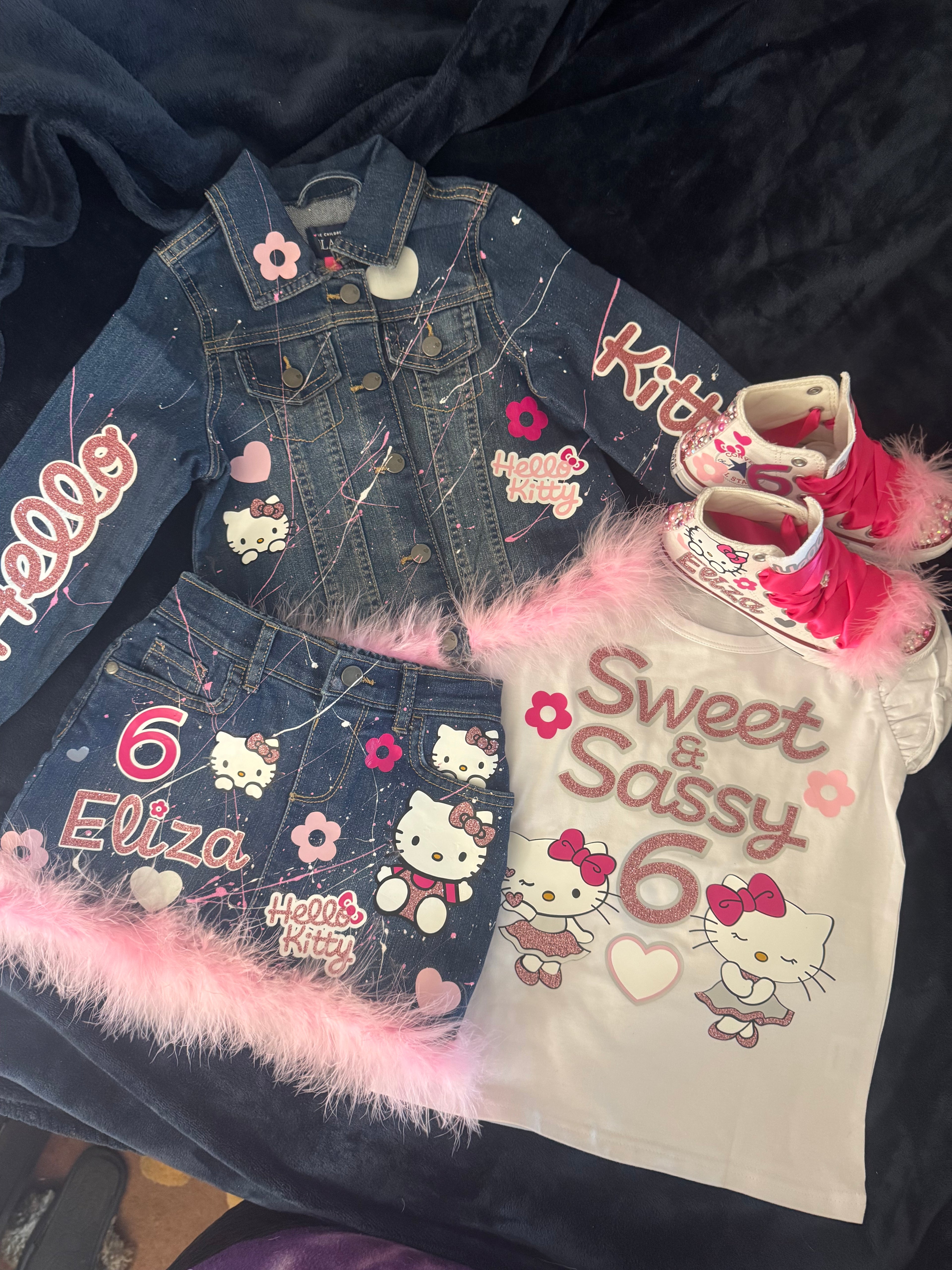 🎉Custom Birthday Jacket and Skirt Outfit Set🎉