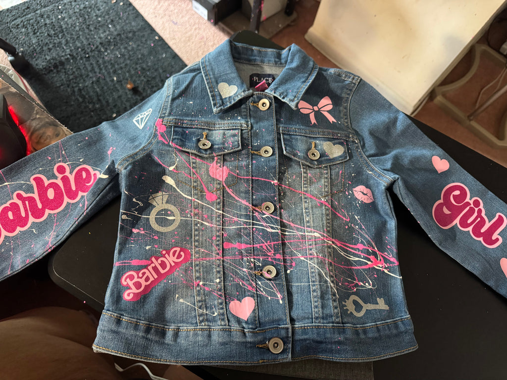 🎉Custom Splatter Paint Denim Jacket🎉
