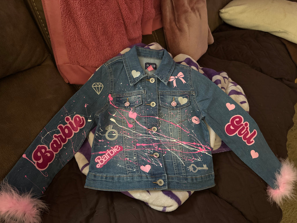 🎉Custom Splatter Paint Denim Jacket🎉
