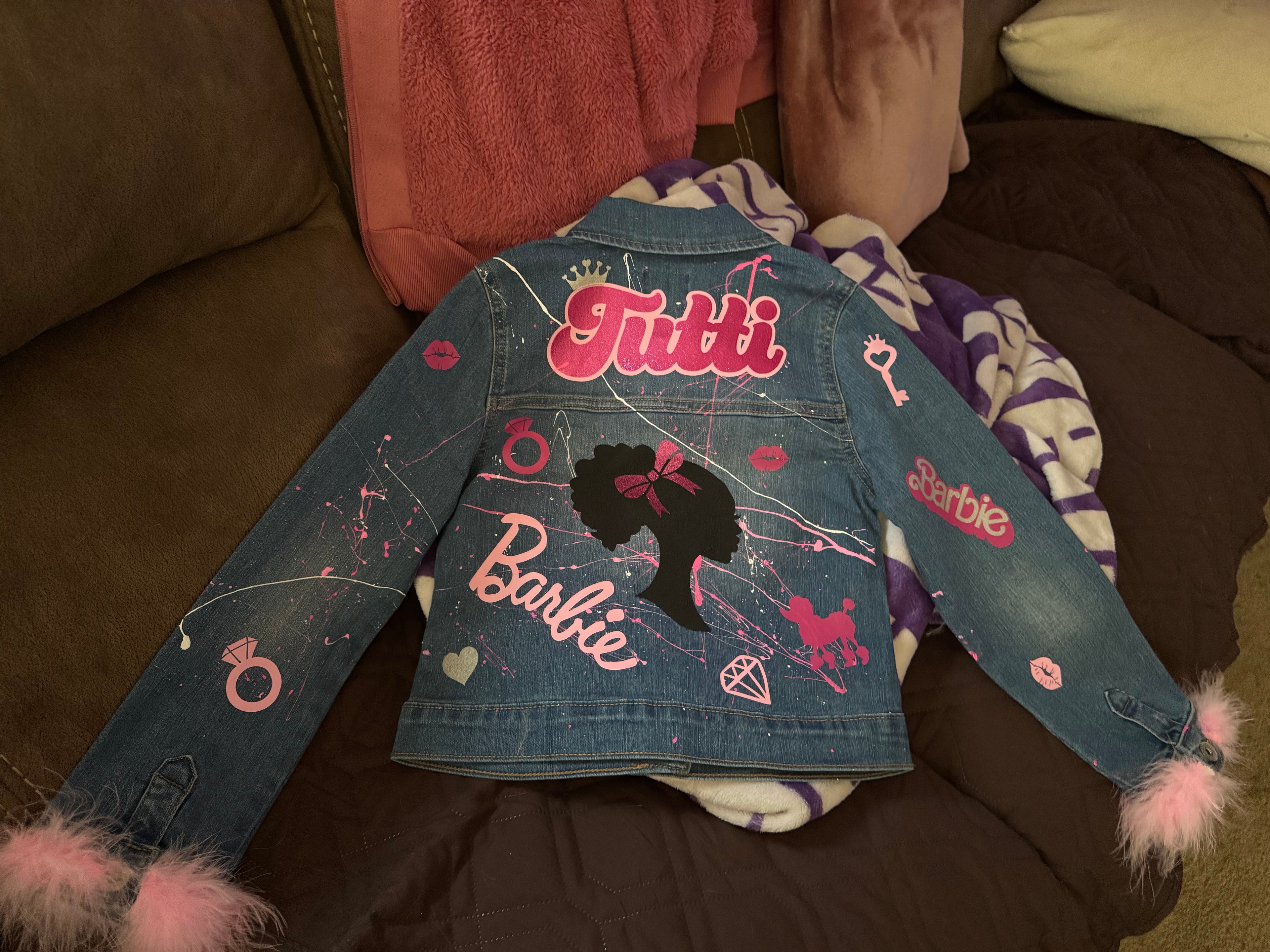 🎉Custom Splatter Paint Denim Jacket🎉